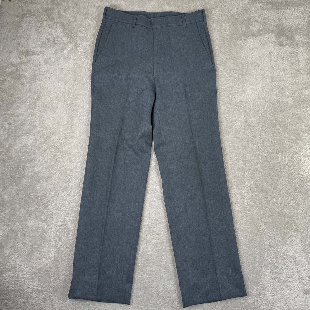 Levi's Action Slacks Trousers‎ Mens 34x31 Grey Vintage Workwear Straight Leg